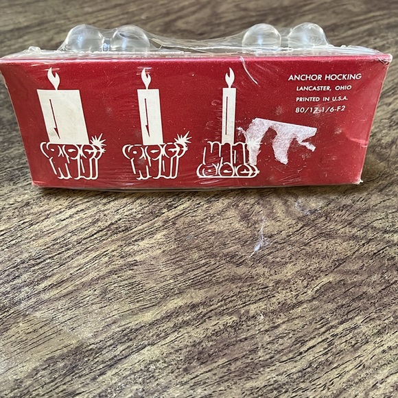 Anchor Hocking Nova Vintage Fine Glassware Tri-Size Candle Holders Original Box - Picture 8 of 13